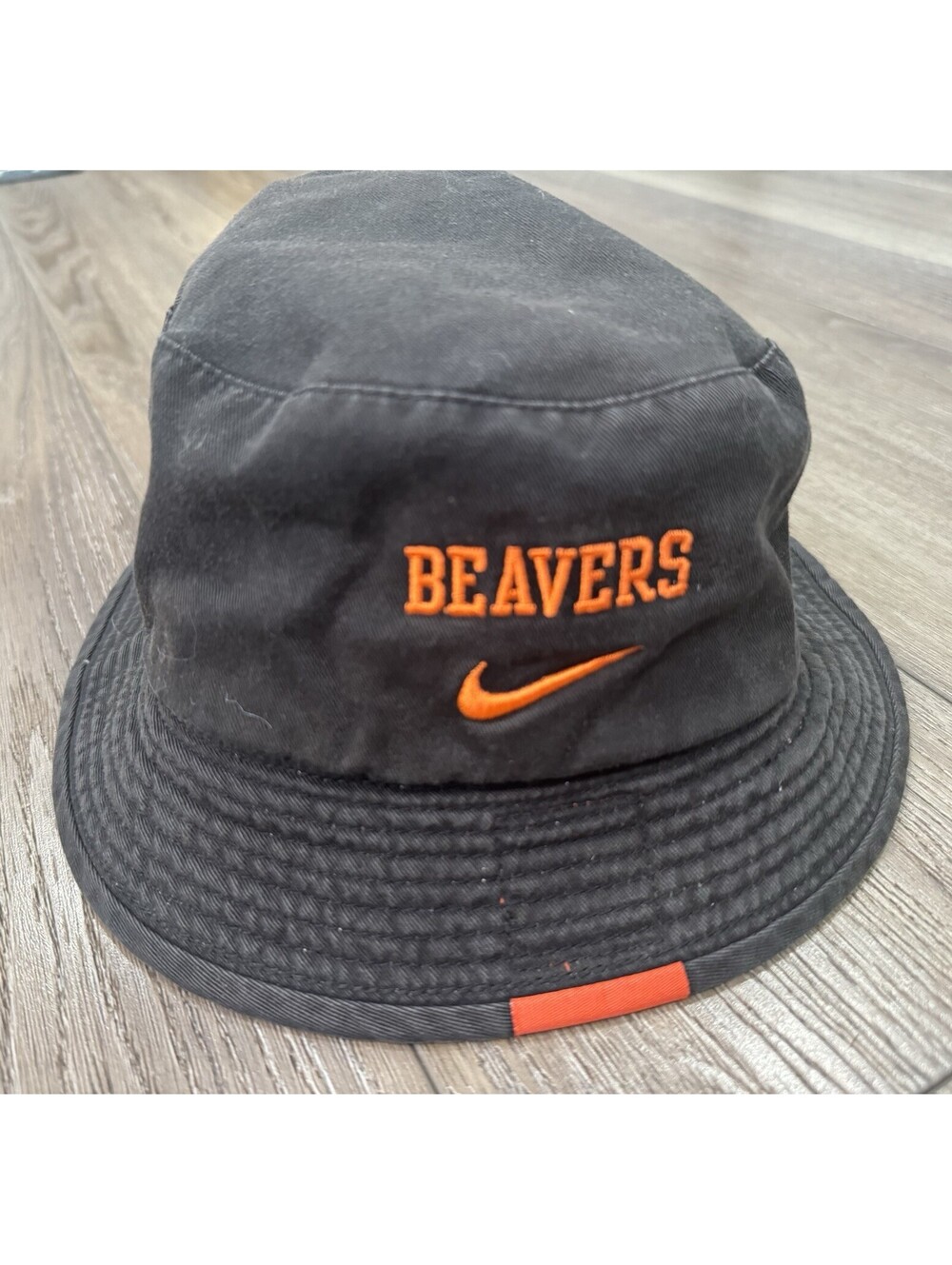 Nike Team OSU Oregon Beavers Bucket Hat-Black-tan Reverable Size S/M